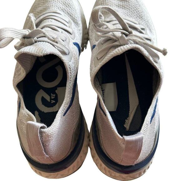 Nike Epic React Flyknit 2 Coastal Blue Vast Grey White BQ8928-015 Running‎ - Picture 7 of 12